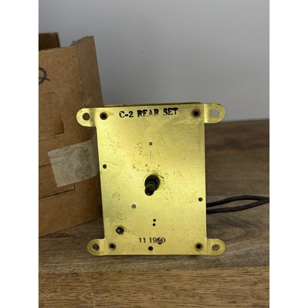 Hansen Synchron Clock Movement Vintage 1950 C2 Rear Set Rare READ